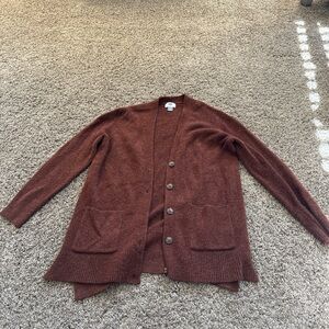 Men's Brown Cardigan Sweater